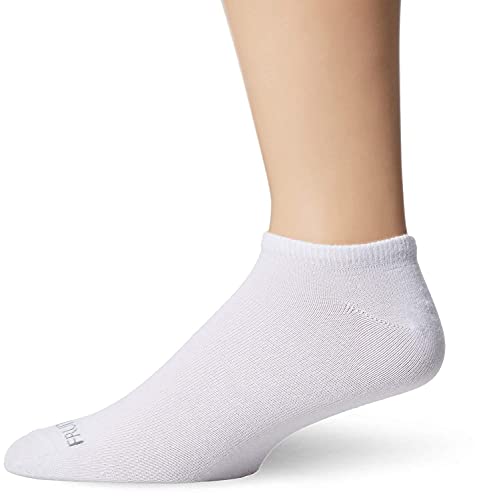 Fruit Of The Loom Mens Eversoft 4 Pack No Show Socks, White, 6-12