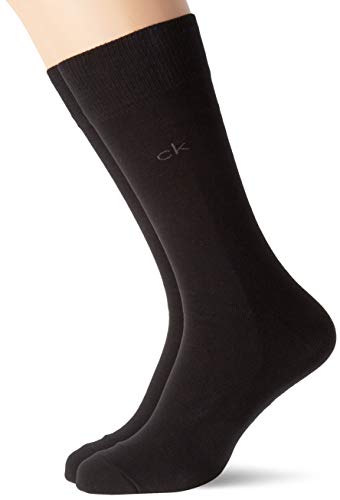 Calvin Klein Socks Herren Sneakersocken ECP275, 2er Pack, Schwarz, 43/46 Calcetines, Negro, 39-42 2 para Hombre