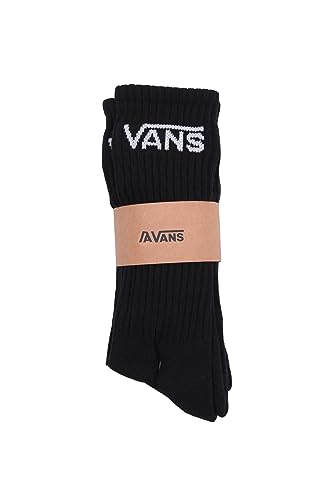 Vans Classic Crew (US 6.5-10, 3-Pack) Calcetines Hombre, Licorice, Talla única para Mujer