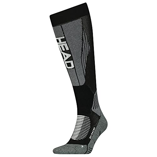 Head Ski V-Shape Kneehigh Socks Calcetines de esquí, Grey Combo, 35 Regular Unisex Adulto