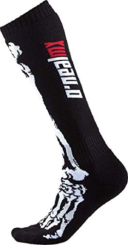 Oneal MX XRay Niños calcetines de Motocross (Black/White,One Size)