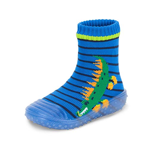 Sterntaler Adventure-Socks Krokodil Calcetn Pantufla, Azul, 24 para Bebés