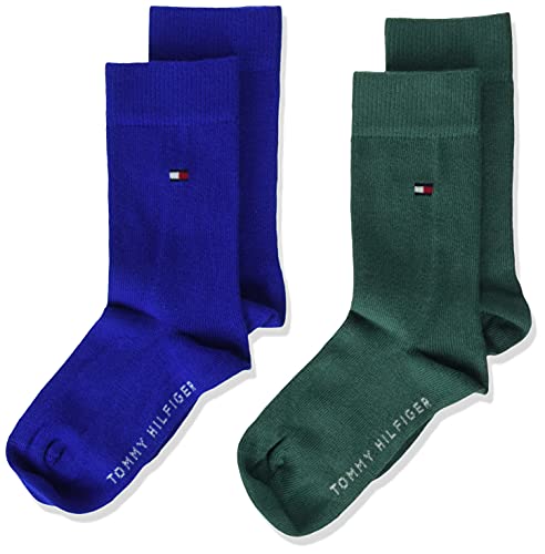 Tommy Hilfiger Basic Children's Socks Calcetín clásico, Blue Combo, 27 Regular Unisex Niños