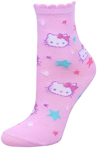 Hello Kitty - Calcetines para niña, color rosa Rosa rosa 23/26 ES