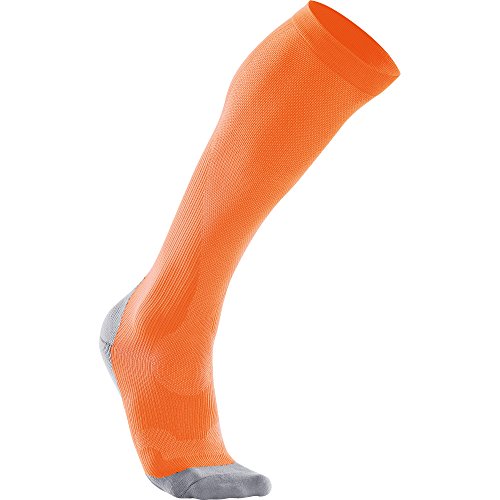 2XU - Compression Perf Run Sock, Color Orange, Talla XS