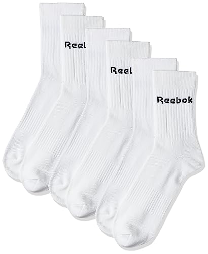 Reebok Act Core Mid Crew Sock 3P Calcetines, Unisex adulto, Blanco, M