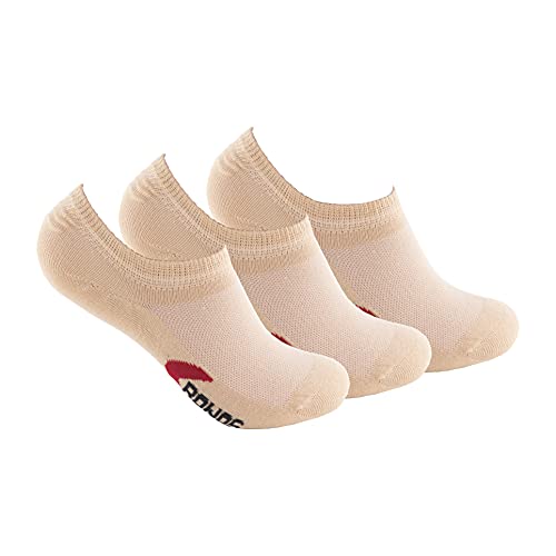 Calcetines INVISIBLES SIN COSTURAS (3 pares) transpirables. Pinkies con silicona en talón y goma anti-presión que mantienen sujeto el calcetín al pie. Calcetines pinkies de Algodón. (40-45,...