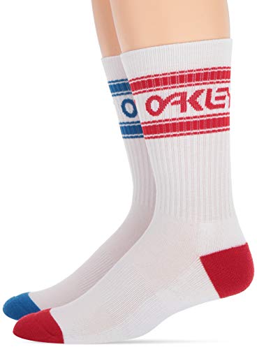 Oakley 93274-100-l Calcetines, weiß, Large para Hombre