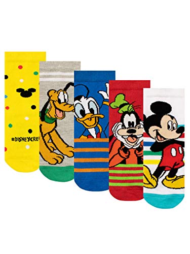 Disney Calcetines Paquete de 5 para Niños Mickey Mouse Multicolor 27-30