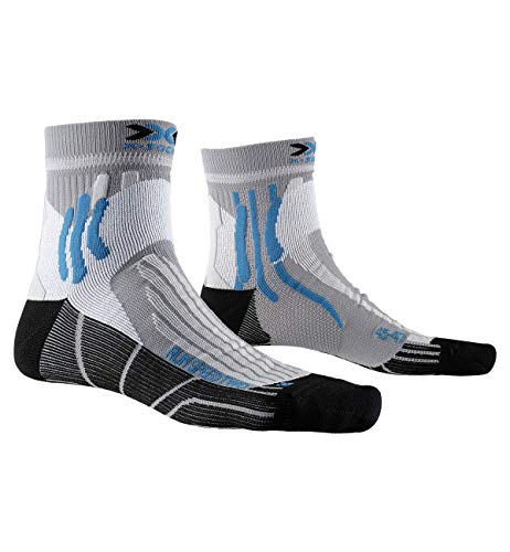 X-Socks Run Speed Two Socks, Unisex Adulto, Pearl Grey/Opal Black, 42-44