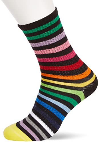 Happy Socks Athletic Striped Mid High Sock Calcetines Hombre, Multi, Small para Mujer