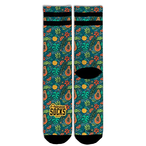 American Socks Papaya - Mid High L/XL - Calcetines de deporte para hombre y mujer, Calcetines de Crossfit, Calcetines de Padel, Calcetines de Running, Calcetines de Ciclismo, Bici y Skate.