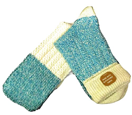 BERRY & WILSON Botas de lana para mujer, talla 4-7, 2 pares, 37-41