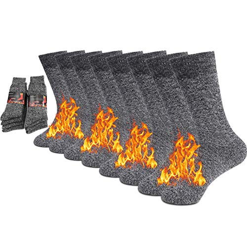 NovForth 2/4 pares de calcetines gruesos para mantener calientes los calcetines gruesos para el clima frío invernal