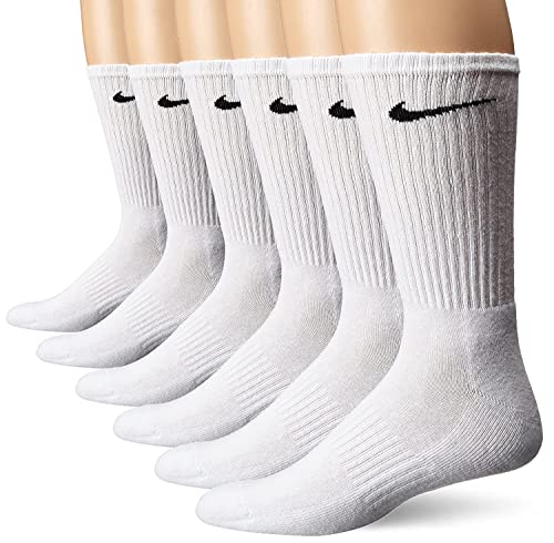 Nike Performance Calcetines acolchados con banda (6 pares) - SX5172, XS, Blanco/Negro